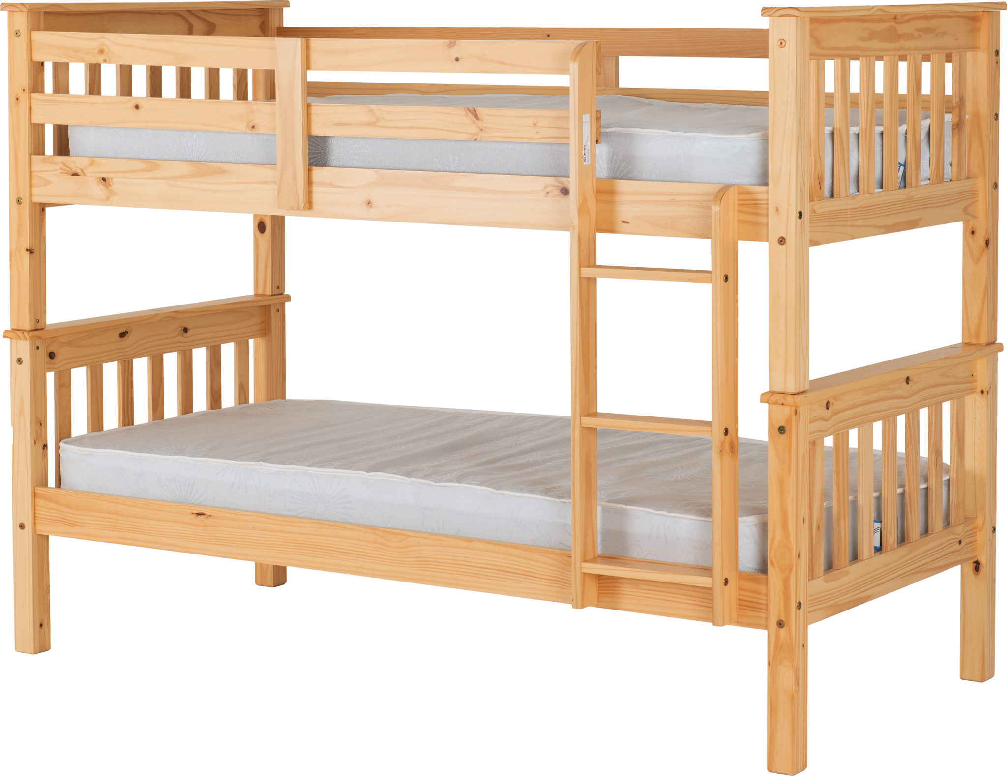Neptune Solid Pine Bunk Bed Frame, Pine Bunk Beds