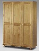 Julian Bowen Pickwick 3 Door Wardrobe Fitted